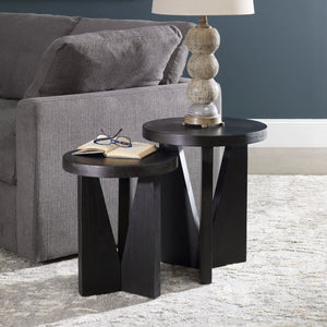   Black Mindi Nesting Tables (2) | Oroa.com