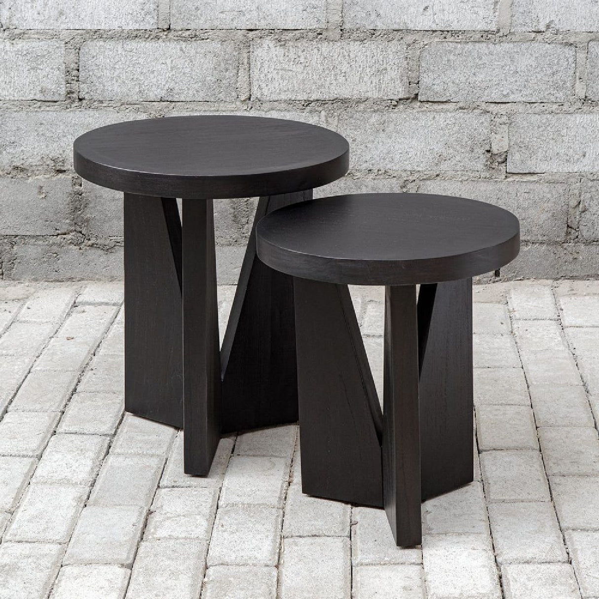   Black Mindi Nesting Tables (2) | Oroa.com