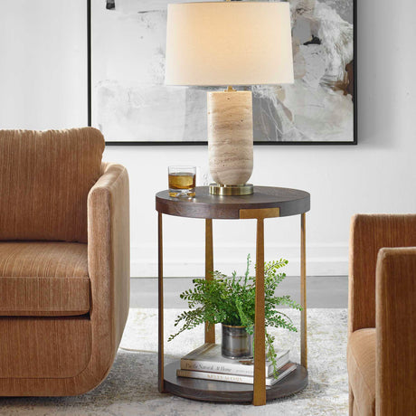   Round Two-Layer Side Table | Oroa.com