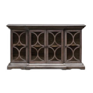   Open-Carved 4-Door Wooden Cabinet | Oroa.com