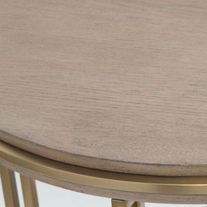   Brushed Brass Framed Side Table | Oroa.com