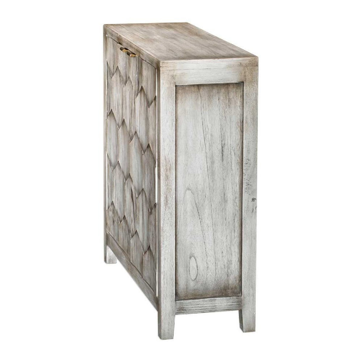   2-Door Honeycomb Mahogany Cabinet | Oroa.com