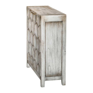   2-Door Honeycomb Mahogany Cabinet | Oroa.com