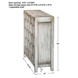   2-Door Honeycomb Mahogany Cabinet | Oroa.com