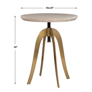   White Oak Adjustable Accent Table | Oroa.com