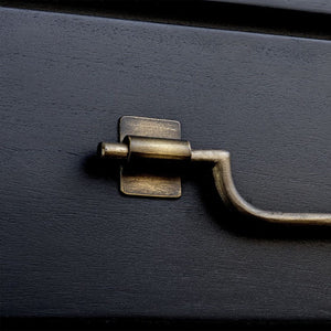   Black Mahogany 4-Drawer Accent Chest | Oroa.com