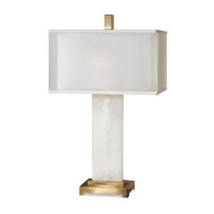   White Alabaster Table Lamp | Oroa.com
