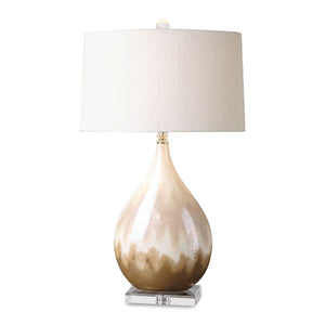   Earth-Toned Glaze Ceramic Table Lamp | Oroa.com