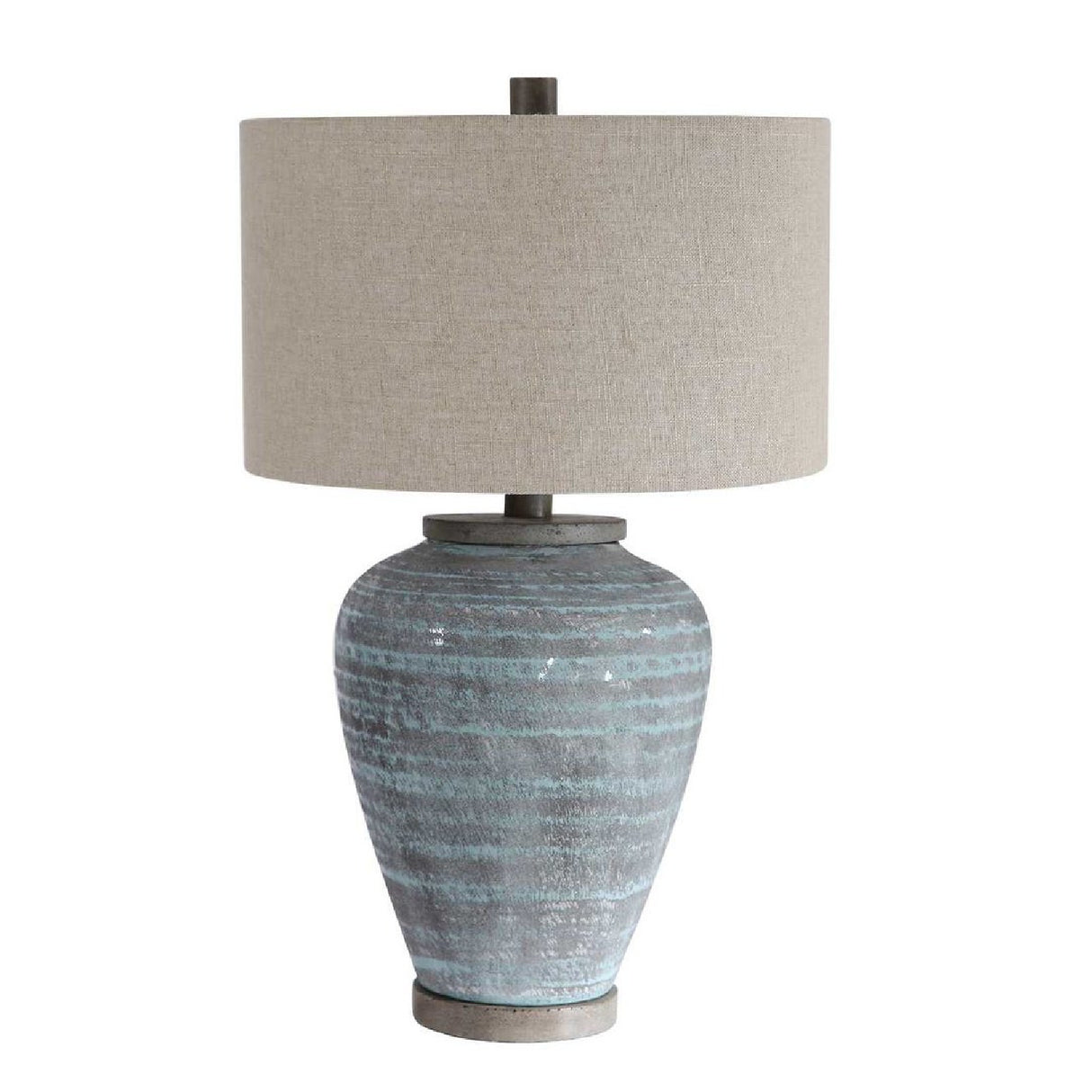   Blue Crackled Ceramic Table Lamp | Oroa.com