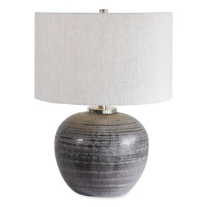   Black Etched Ceramic Table Lamp | Oroa.com
