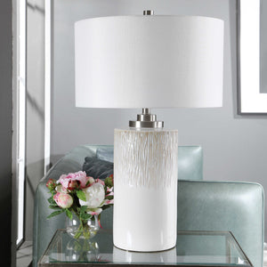   Beige Dripped Ceramic Table Lamp | Oroa.com