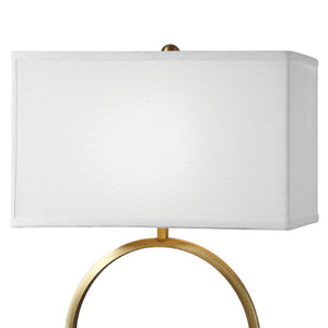   Brushed Brass Ring Table Lamp | Oroa.com