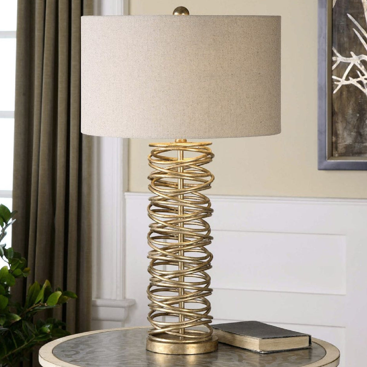   Antique Silver Loops Table Lamp | Oroa.com