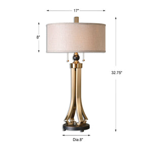   Brushed Brass Modern Table Lamp | Oroa.com