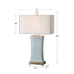  Pale Blue Ceramic Table Lamp | Oroa.com