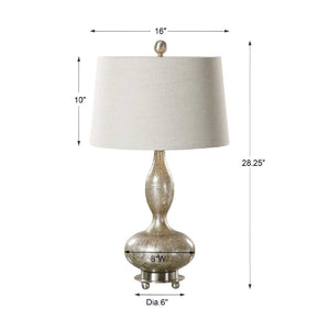   Smoked Mercury Glass Table Lamps (2) | Oroa.com