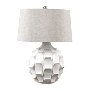   Gloss White Ceramic Table Lamp | Oroa.com