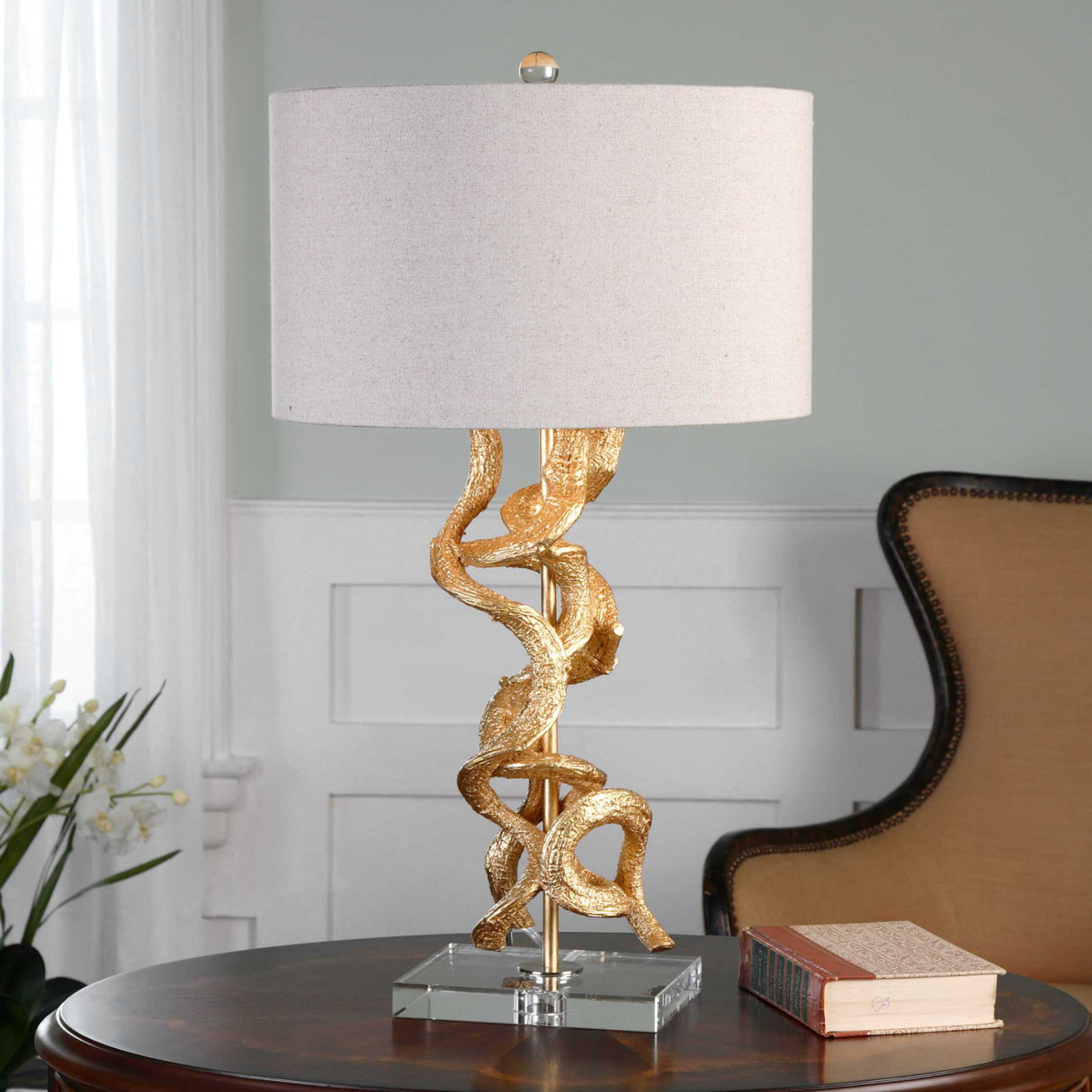   Gold Entwined Table Lamp | Oroa.com