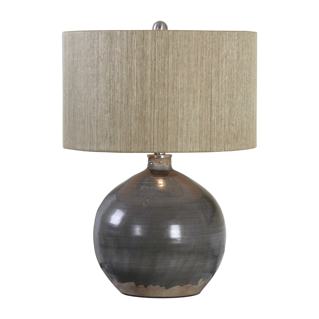   Gray Rounded Ceramic Table Lamp | Oroa.com