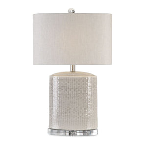   Textured Oval Ceramic Table Lamp | Oroa.com