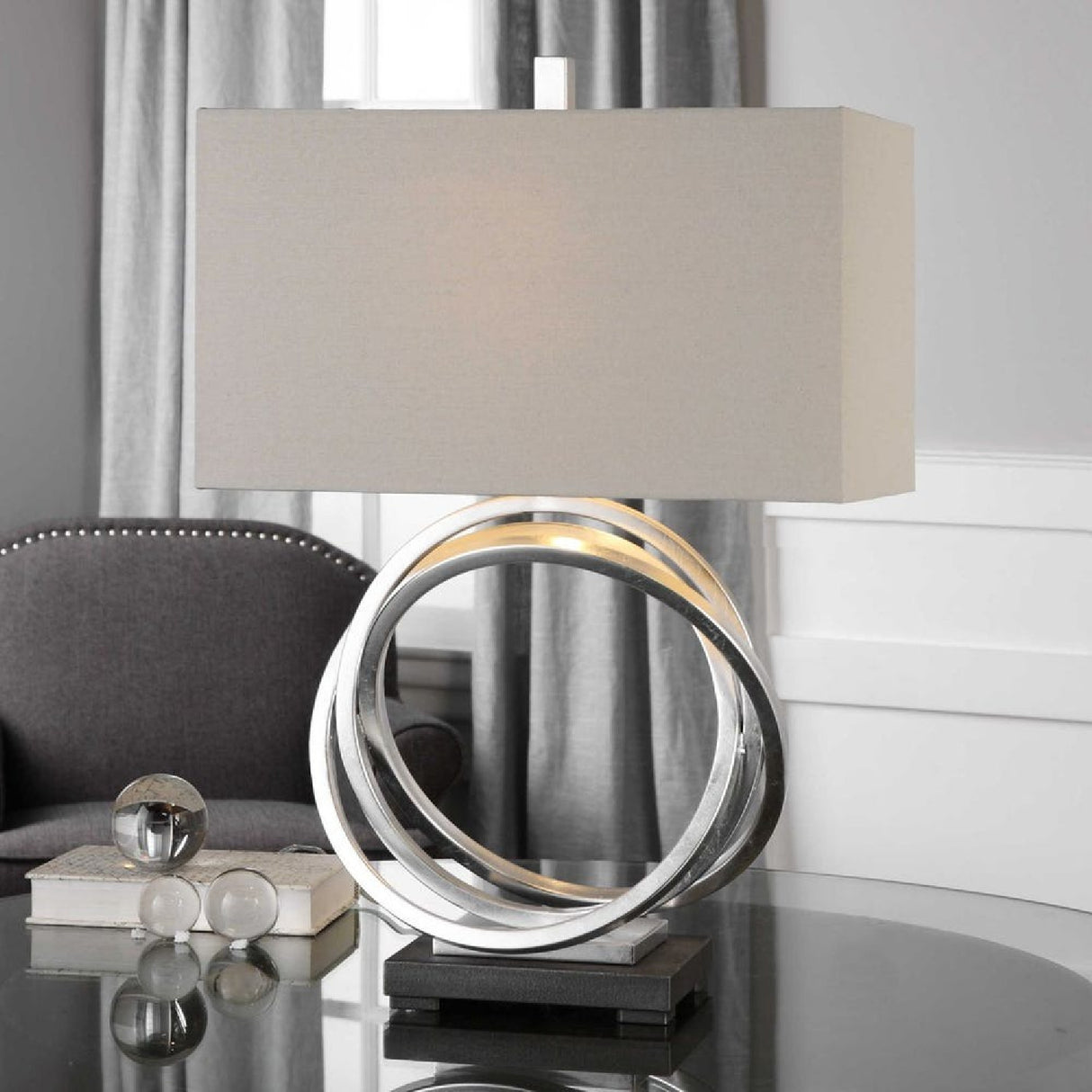   Silver Rings Table Lamp | Oroa.com