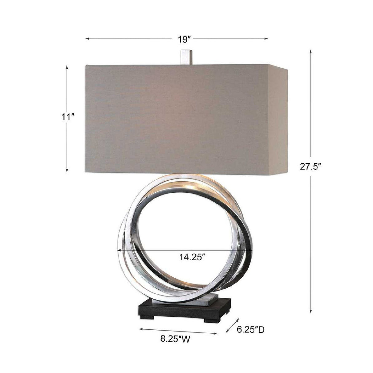   Silver Rings Table Lamp | Oroa.com