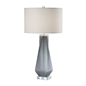   Twisted Gray Glass Table Lamp | Oroa.com
