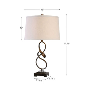   Twisted Bronze Table Lamp | Oroa.com