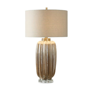   Fluted Pearlescent Ceramic Table Lamp | Oroa.com