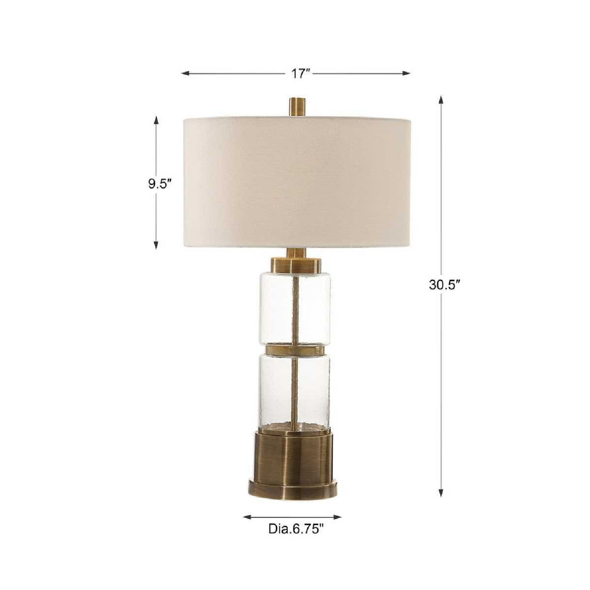   Stacked Glass Column Table Lamp | Oroa.com