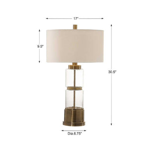   Stacked Glass Column Table Lamp | Oroa.com