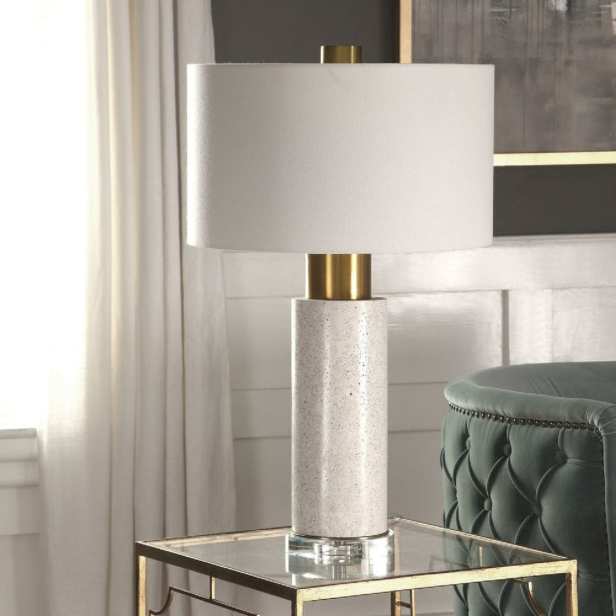   Bleached Concrete Table Lamp | Oroa.com