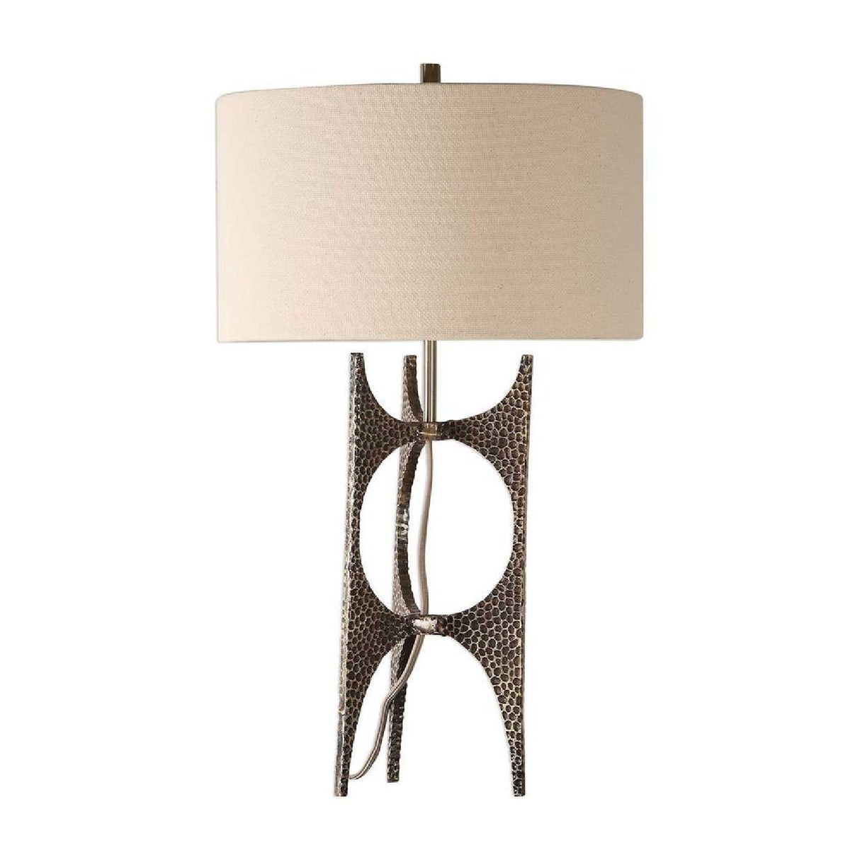  Hammered Cast Iron Table Lamp | Oroa.com