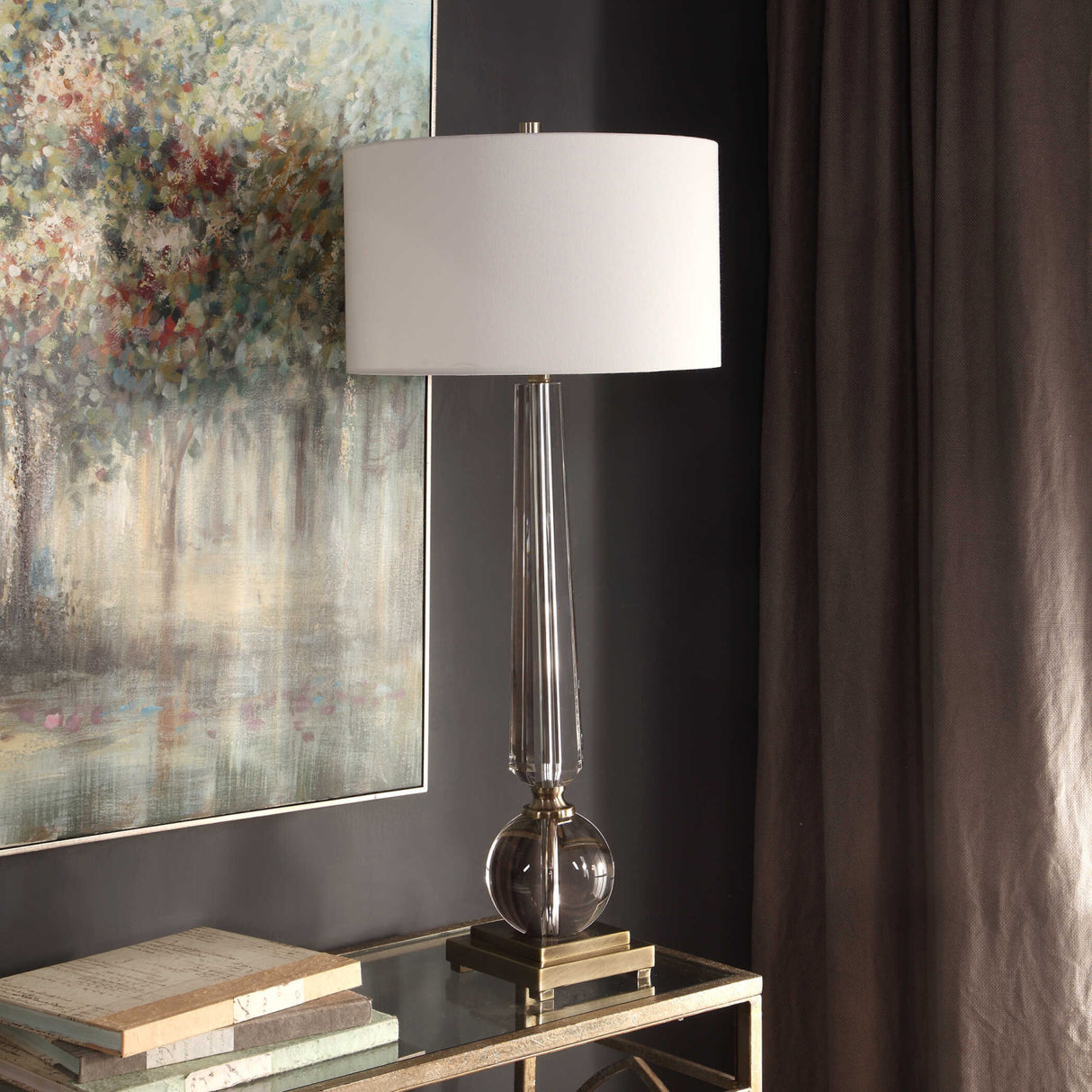   Tapered Crystal Table Lamp | Oroa.com