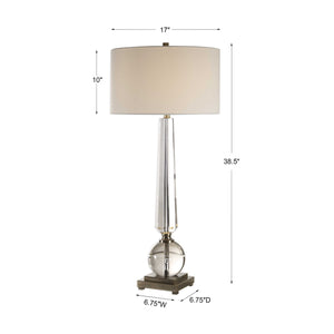   Tapered Crystal Table Lamp | Oroa.com