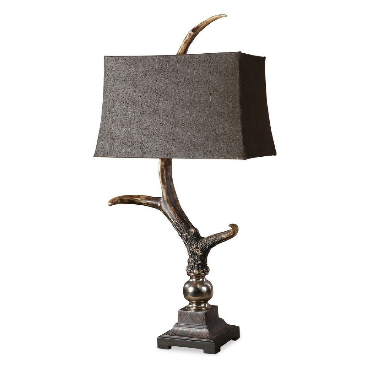   Brown Suede Shade Table Lamp | Oroa.com