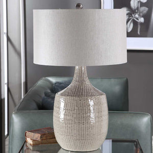   Gray Ceramic Table Lamp | Oroa.com