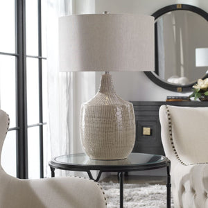   Gray Ceramic Table Lamp | Oroa.com