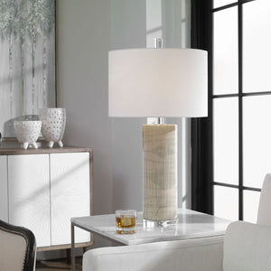   Beige Glazed Ceramic Table Lamp | Oroa.com