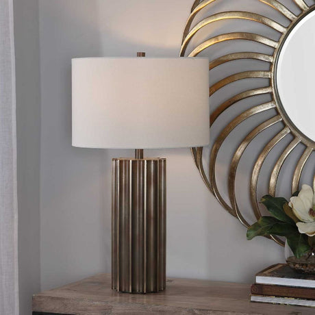   Fluted Steel Table Lamp | Oroa.com