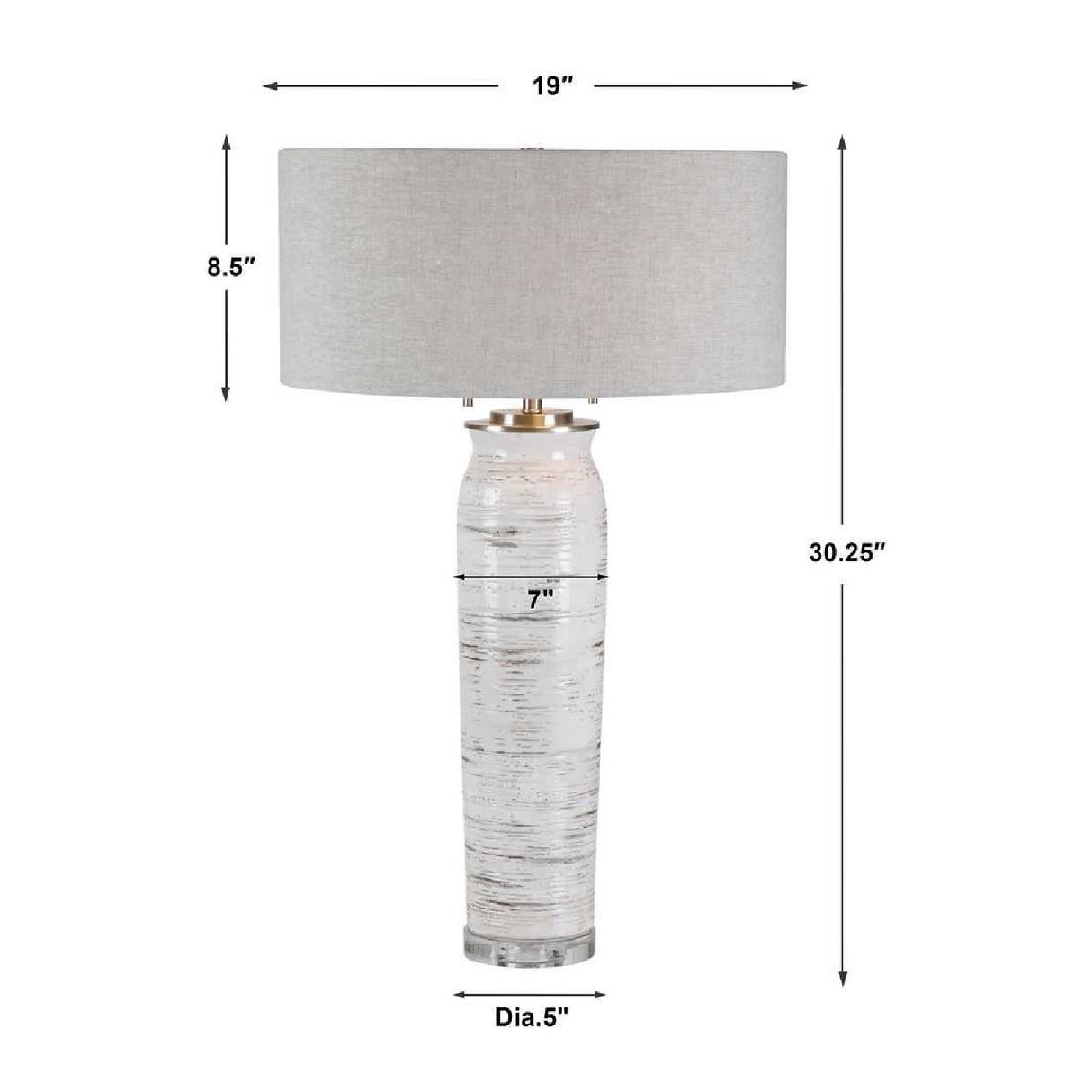   Beige Linen Shade Table Lamp | Oroa.com