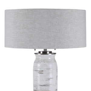   Beige Linen Shade Table Lamp | Oroa.com