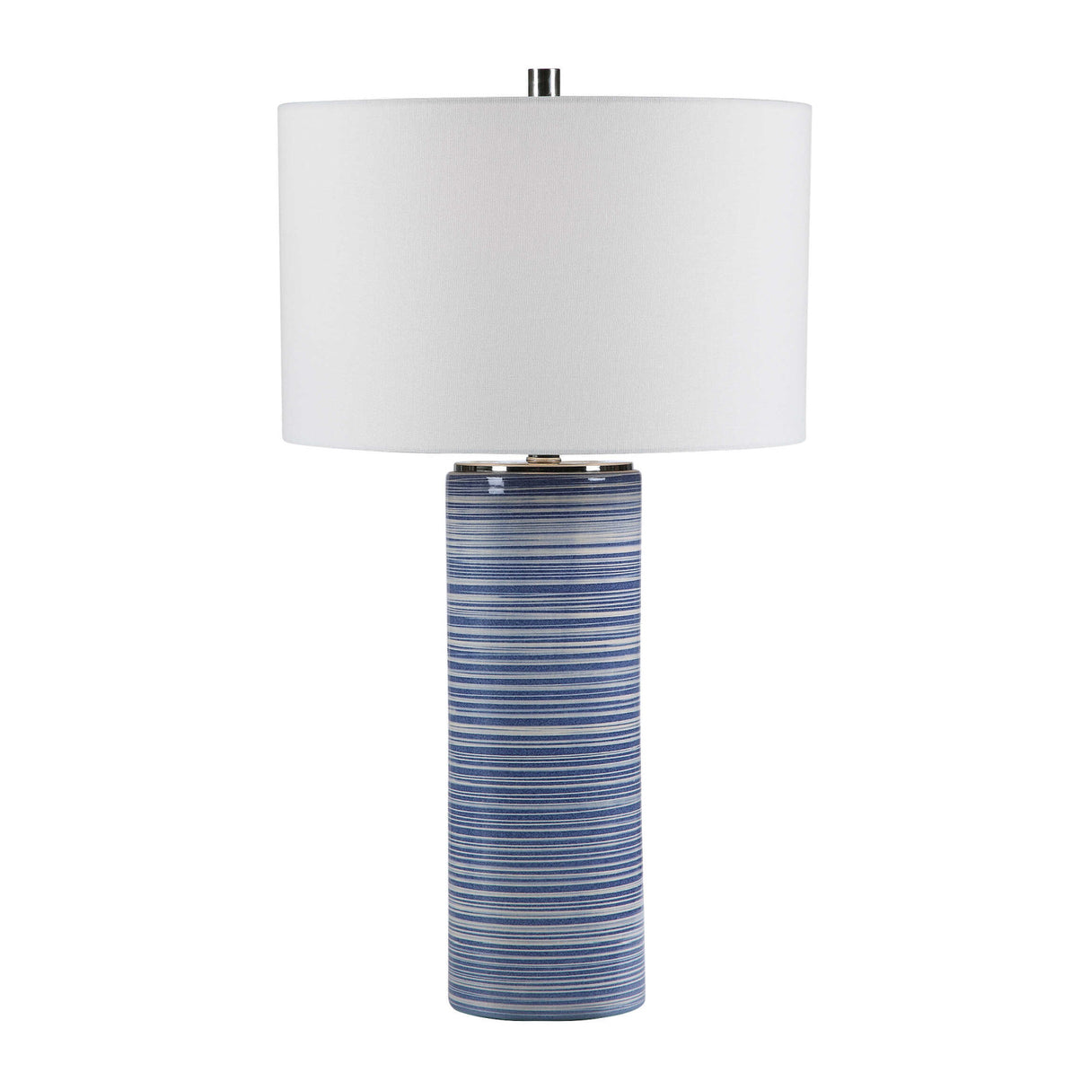   Blue Stripes Ceramic Table Lamp | Oroa.com