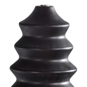   Rustic Black Wood Table Lamp | Oroa.com