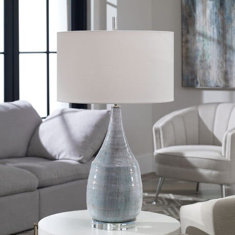   Crackle Glazed Ceramic Table Lamp | Oroa.com
