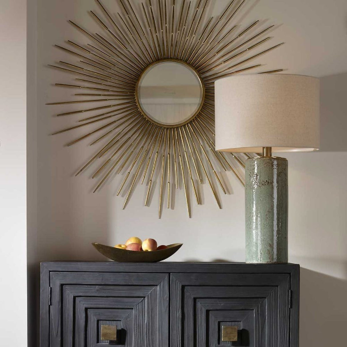   Rustic Blue Ceramic Table Lamp | Oroa.com