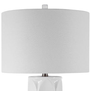   Glossy White Ceramic Table Lamp | Oroa.com