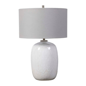   White Drip Ceramic Table Lamp | Oroa.com