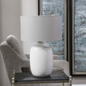   White Drip Ceramic Table Lamp | Oroa.com