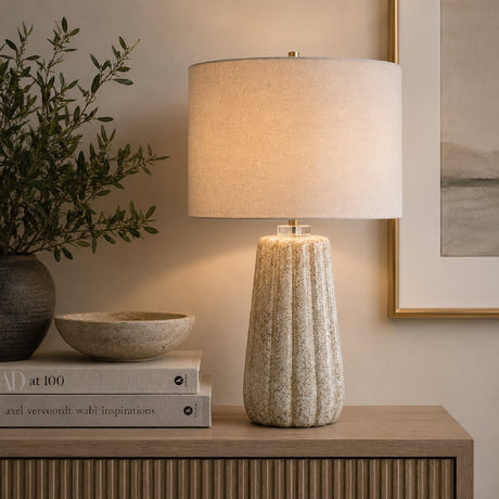   Fluted Ceramic Table Lamp | Oroa.com